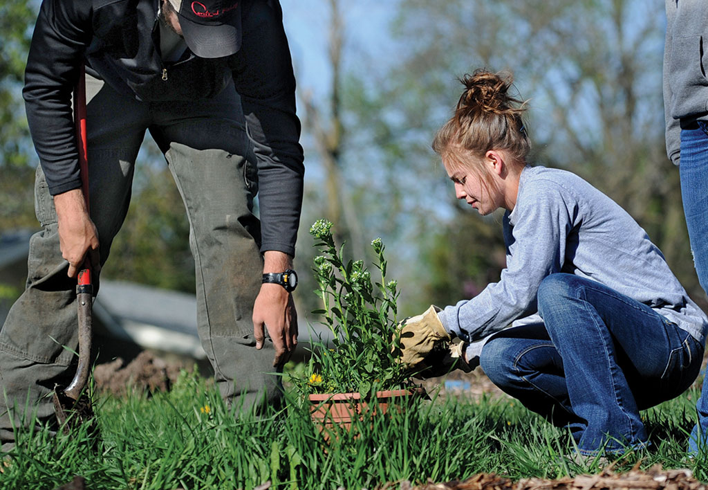 Central’s focus on sustainability includes everything from organic gardening to coursework on social justice.