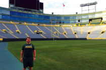 Seth Eash '18 interned with the Green Bay Packers this fall.