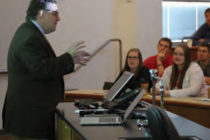 Peter Keating of ESPN The Magazine spoke to students about data and sports.