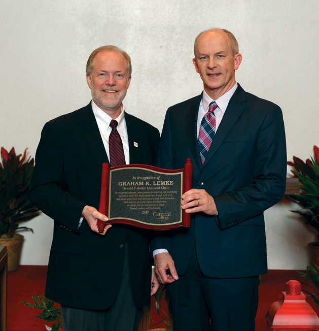 Graham Lemke Installed as Butler Chair | Civitas – Central College