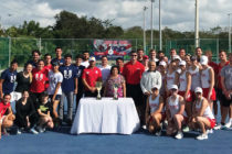 The Augie Lugo International Tennis Tournament featured tennis squads from Central College and the Universidad Marista de Mérida. Central alumni, along with friends and family of the late Augie Lugo ’84, attended the tournament.