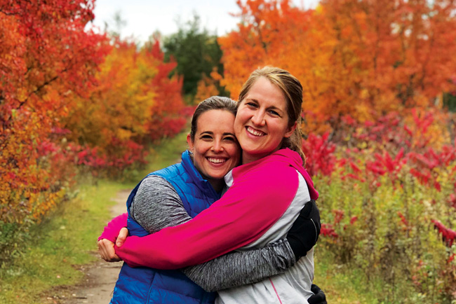 Former roommates: Melanie Hopkins ’12 and Abby Lukensmeyer Bobst ’12