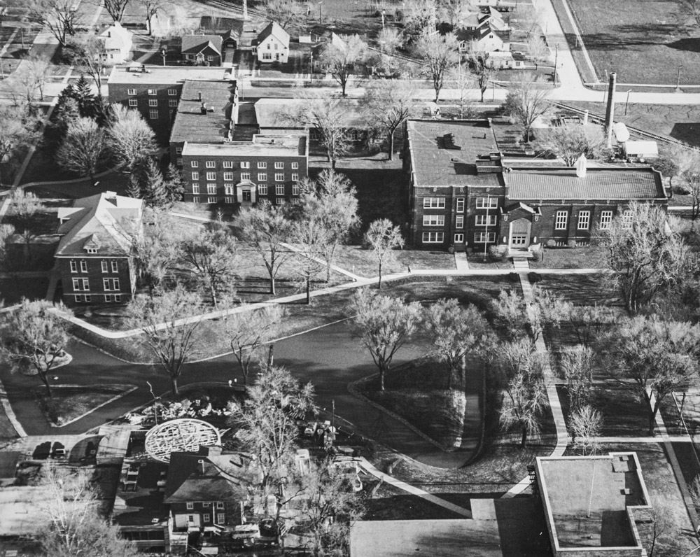 Photo of the original pond in the 1970s.