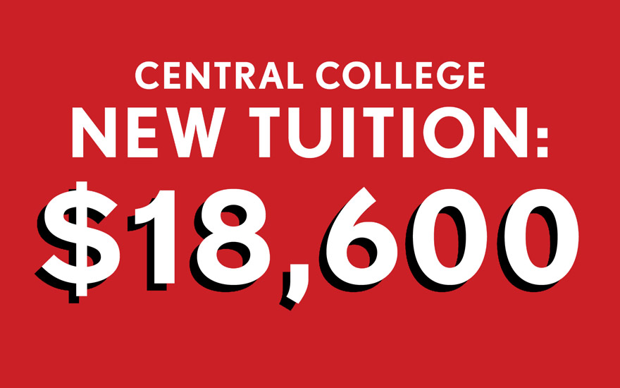 Central College's new tuition: $18,600