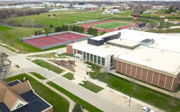 Aerial shot of Kuyper Athletics Complex