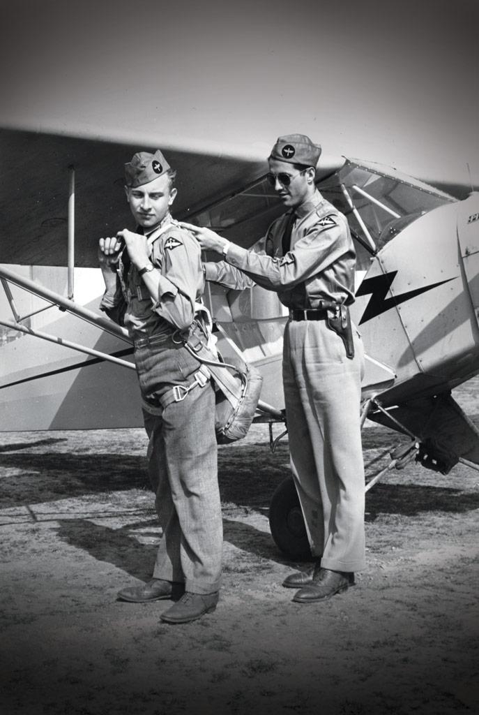 Jake DeHaan and Bob Nemmers getting ready to fly.