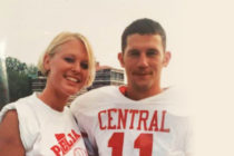 Sunny Gonzales Eighmy ’99 and husband Nathan Eighmy ’99 during their time at Central.