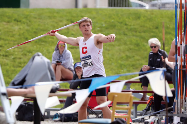 Will Daniels ’19 joined some of the world’s greatest decathlon athletes in the U.S. Olympic Trials in June. Daniels’ best effort was in the javelin, where he finished eighth. He finished 14th overall.