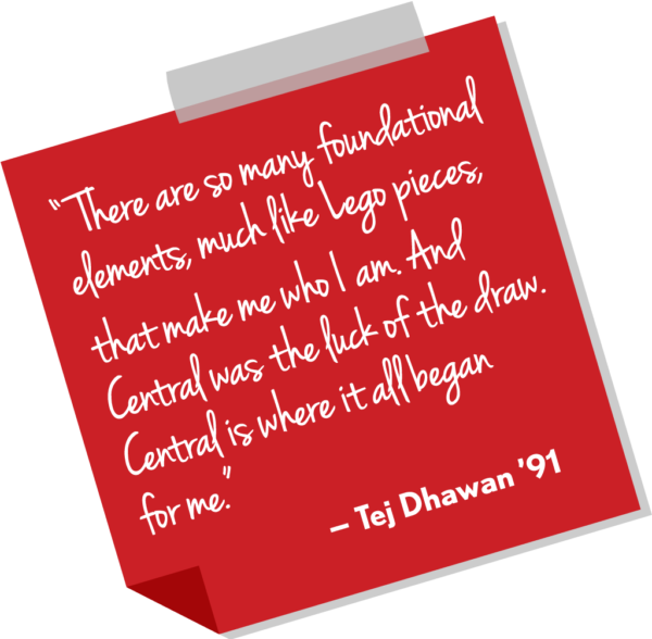 There are so many foundational elements, much like Lego pieces, that make me who I am. And Central was the luck of the draw. Central is where it all began for me.