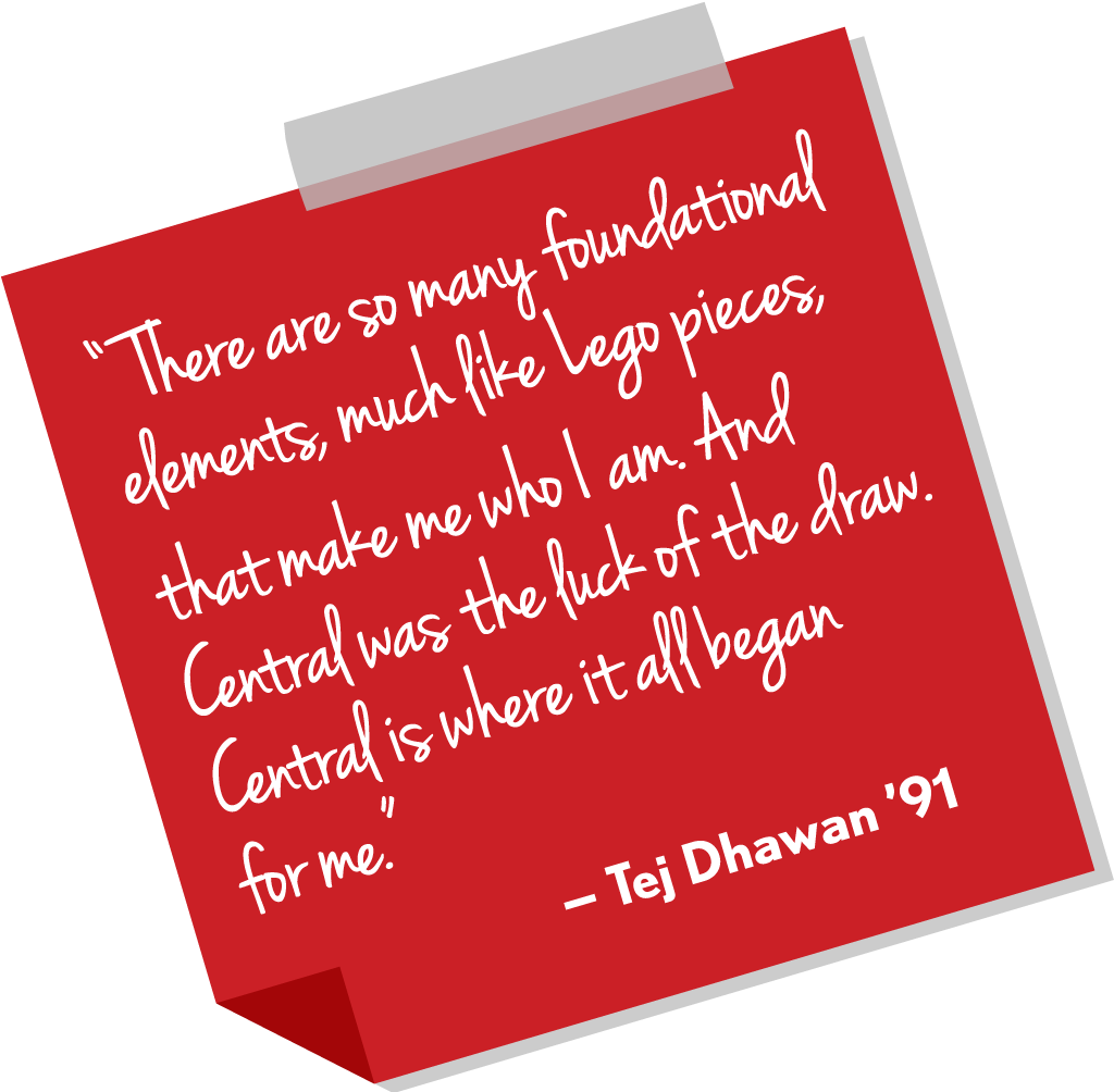 There are so many foundational elements, much like Lego pieces, that make me who I am. And Central was the luck of the draw. Central is where it all began for me.