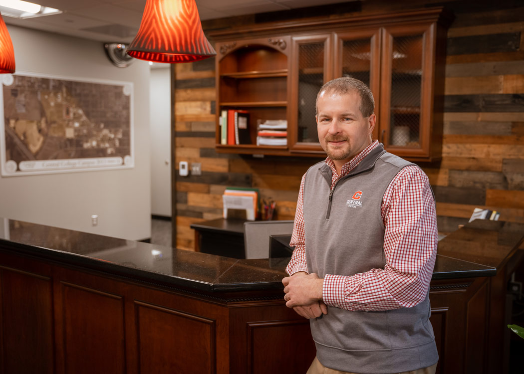 Craig Roose, director of facilities maintenance, co-leads the Central grounds and facilities team as it maintains the beautiful campus.