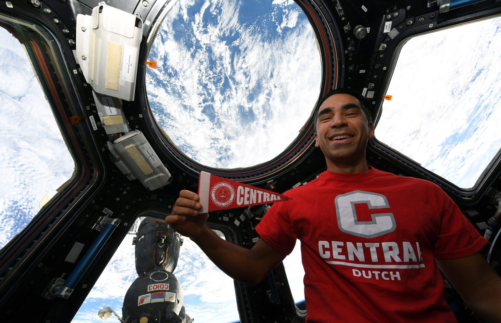 Raja Chari aboard the International Space Station