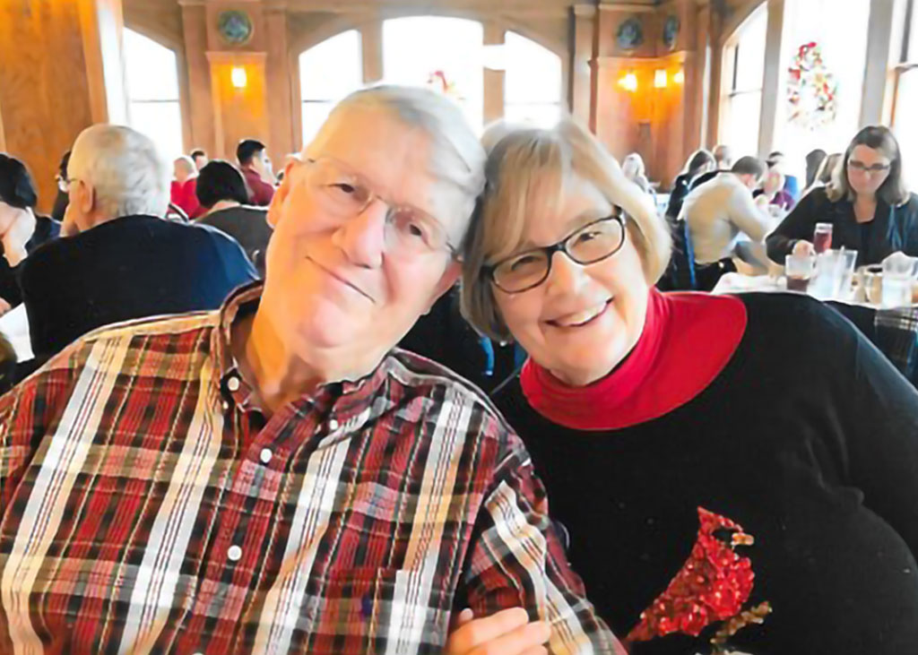 Bill ’70 and Barb Ebeling Thomas ’70 have shared 56 years together.