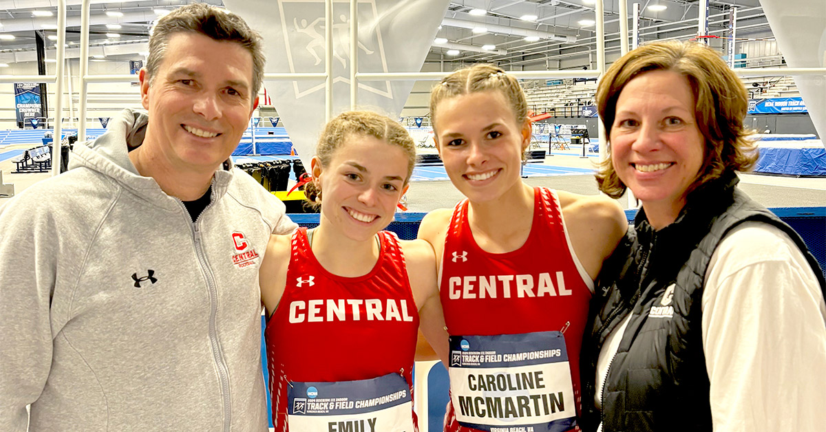 McMartin family at track and field meet